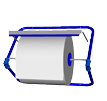 Wandhalter blau für Putzrollen bis 40cm