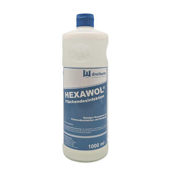 Dreiturm HEXAWOL Flächendesinfektion 1 Liter (nur noch Restbestand)