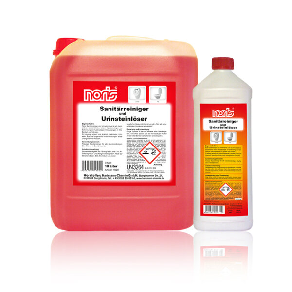 Noris Sanitärreiniger und Urinsteinlöser rot 10 Liter