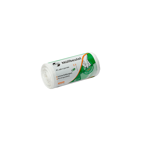 DEISS FIRST PLUS® 36020 Müllbeutel 18 Liter weiss (460x520mm)