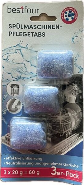 Bestfour Pflegetabs für Spülmaschinen 3 x 20g