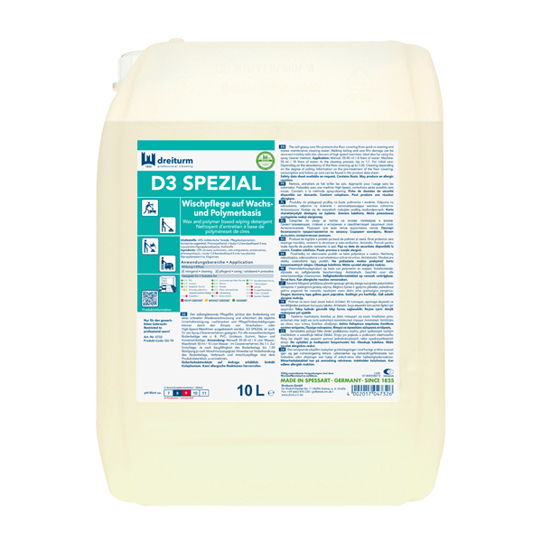 Dreiturm D3 Spezial Wischpflege 10 Liter