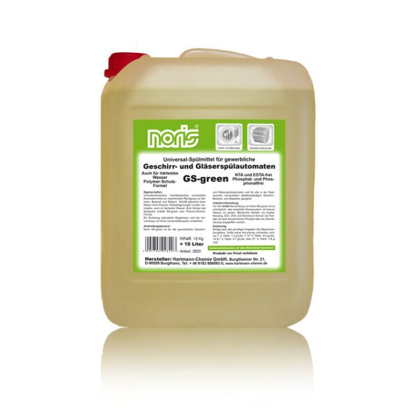 Noris GS-green Spülmittel für Geschirrspülmaschinen 10 Liter