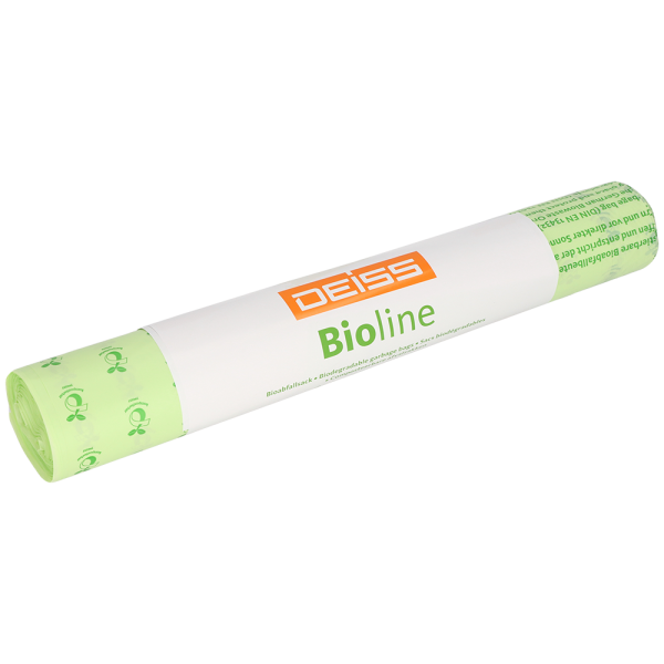 DEISS Bioline 06072 Bio-Müllbeutel kompostierbar 240 Liter (650+550x1350mm)
