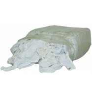 Putzlappen Kattun weiß Baumwolle 40 x 40 cm 10kg