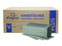 Fripa Falthandtücher Plus L V-Falz 1 lagig natur 25...