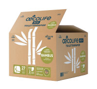 Fripa oecoLife BOX Toilettenpapier 3-lagig Zellstoff, 60...