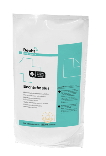 Bechtofix plus Desinfektionstücher 100 Blatt Nachfüllpack