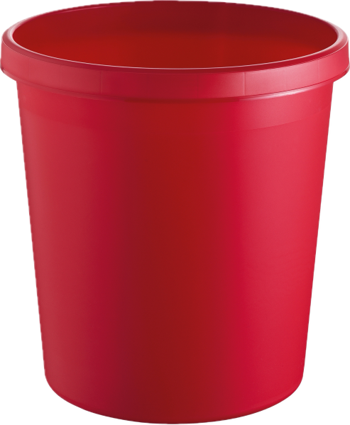 Papierkorb 18 Liter Kunststoff rot