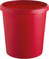 Papierkorb 18 Liter Kunststoff rot