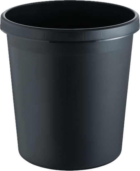 Papierkorb 18 Liter Kunststoff schwarz