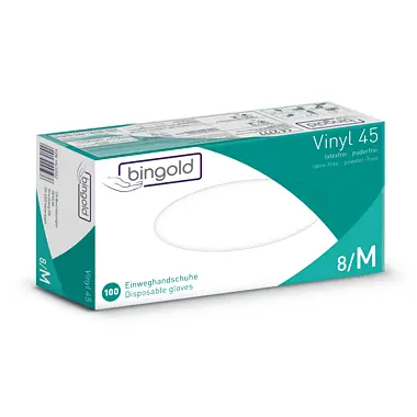 Vinylhandschuhe transparent puderfrei Gr. M